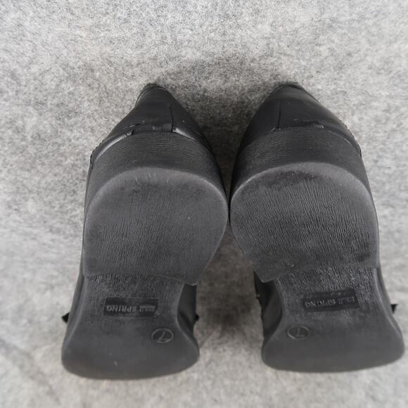 Call It Spring Shoes Womens 7 Penny Loafers Casual Classic Black Slip On Moc Toe - Picture 11 of 12